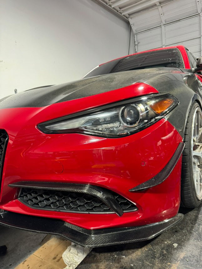 Alfa Romeo Giulia Carbon Fiber Bumper Canards