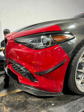 Load image into Gallery viewer, Alfa Romeo Giulia Carbon Fiber Bumper Canards
