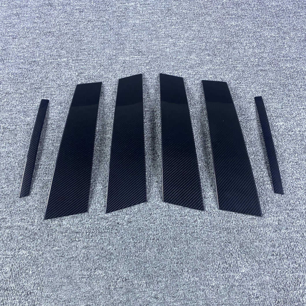 Alfa Romeo Giulia Carbon Fiber 6pc Pillar Set