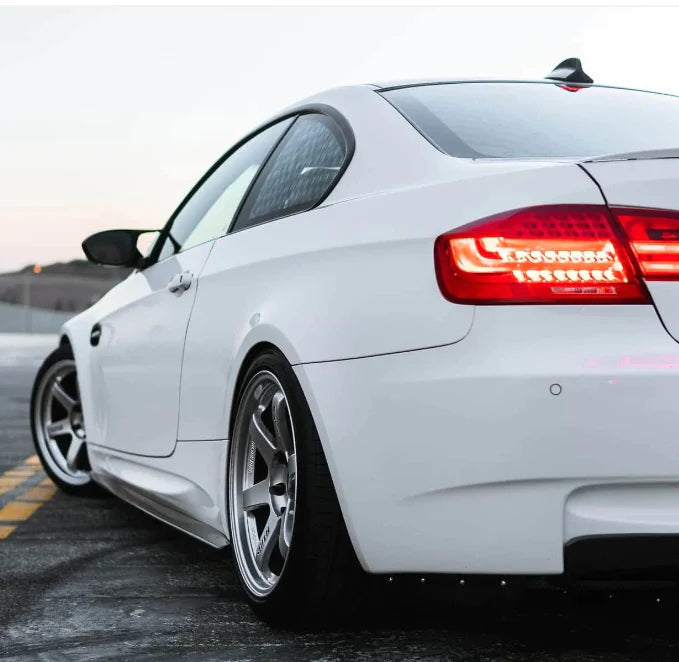 BMW E92 M3 Force-Works Carbon Fiber Side Skirt Extensions